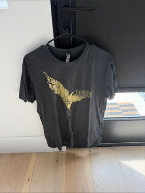 Thursday Band Graphic Tee - Charcoal with Yellow Print